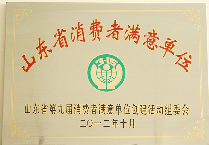 山东省消费者满意单位